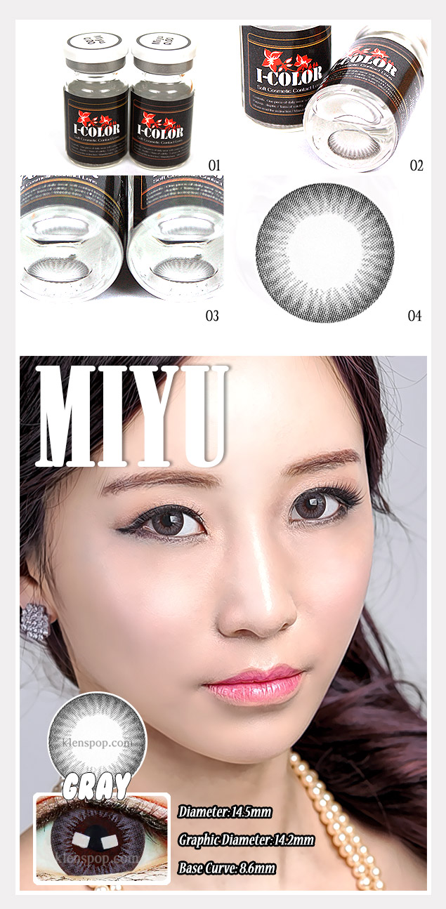 Description image of Miyu Gray Color Contacts